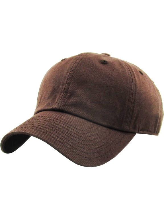 Washed Solid Cotton Dad Hat Adjustable Baseball Cap Polo Style