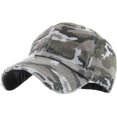 thumbnail image 1 of Washed Solid Vintage Distressed Cotton Dad Hat Adjustable Baseball Cap Polo Style, 1 of 3