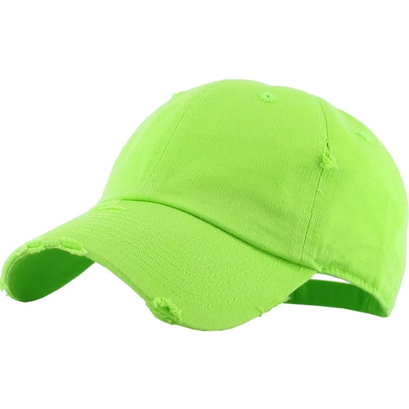 Washed Solid Vintage Distressed Cotton Dad Hat Adjustable Baseball Cap Polo Style