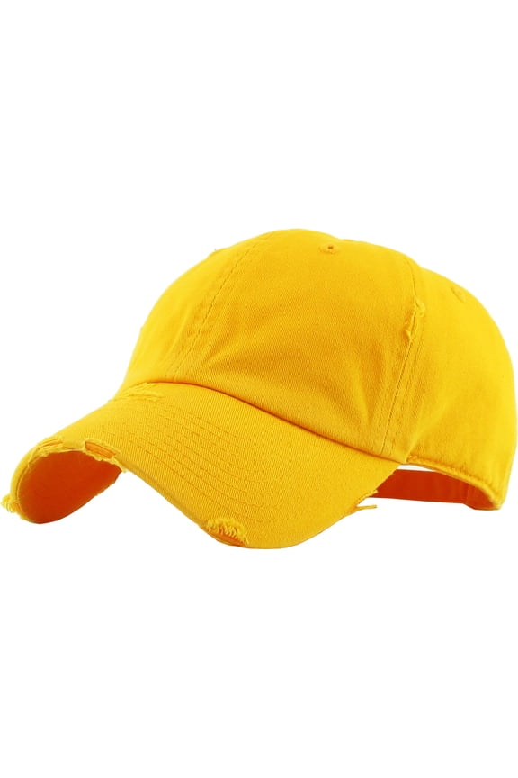 Washed Solid Vintage Distressed Cotton Dad Hat Adjustable Baseball Cap Polo Style