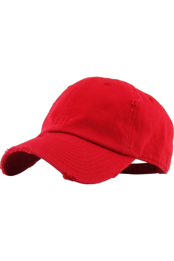 Washed Solid Vintage Distressed Cotton Dad Hat Adjustable Baseball Cap Polo Style