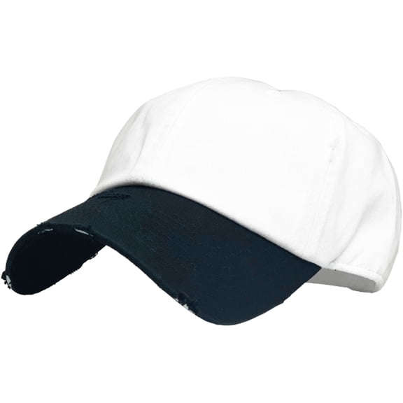Washed Solid Vintage Distressed Cotton Dad Hat Adjustable Baseball Cap Polo Style