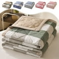 thumbnail image 1 of Washed Summer Cool Quilt Thin Lightweight Air Conditioning Comforter Embossed Plaid Quilt with Diamond Stitching for Dorm Home Gifting, 1 of 7