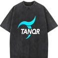 thumbnail image 1 of Washed Tee Black S-2XL Soft ,Short Sleeve Cotton Crew Neck T-Shirt Top Casual Comfort Plus Size, 1 of 5