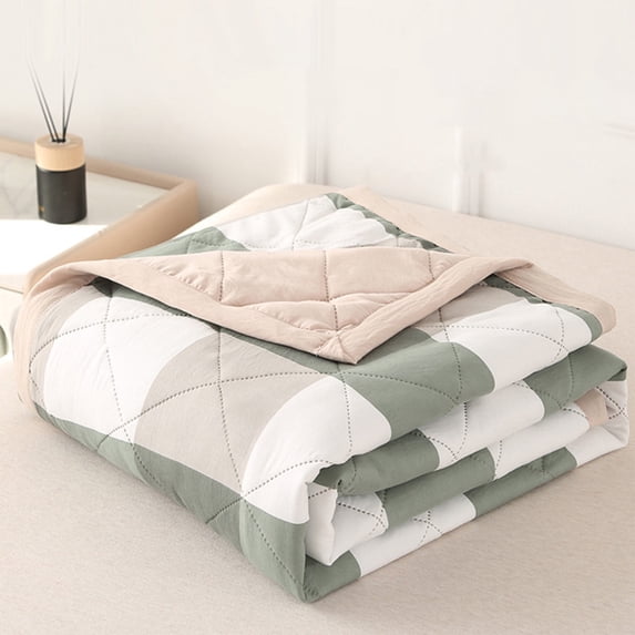 Washed Thin Summer Comforter, Naked Sleeping-Friendly, Breathable & Cool, Machine Washable