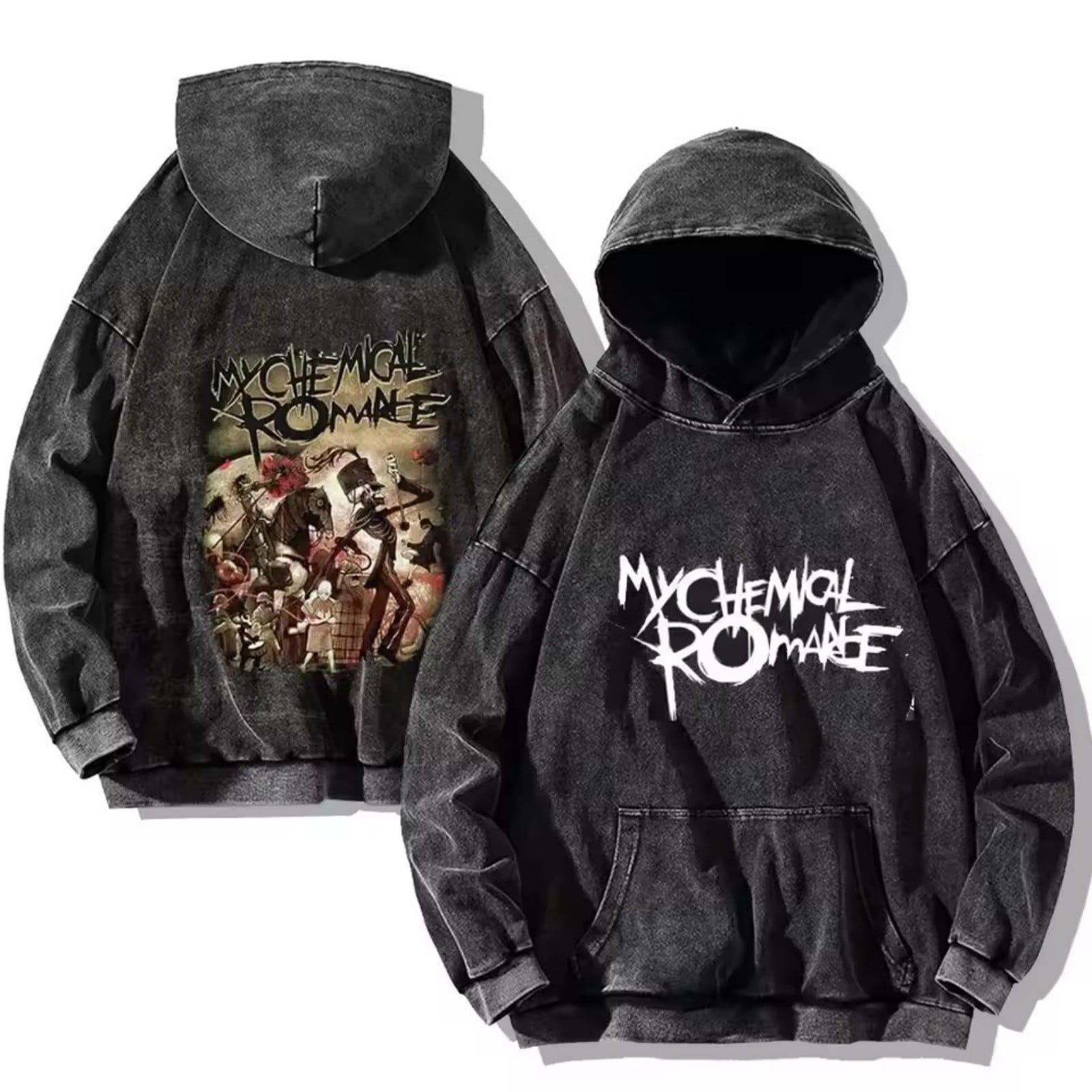 Washed Vintage My Chemical Romance Band Hoodie Men Women Rock - Main Image