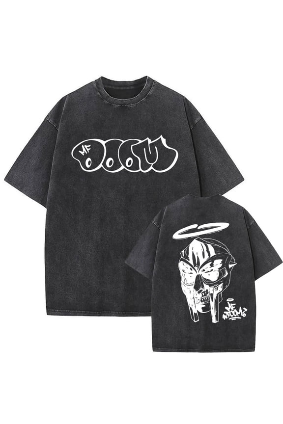 Washed Vintage Rapper Graphic Print Tshirt Men Women Hip Hop Fashion T-shirts Male Casual Oversized Streetwear