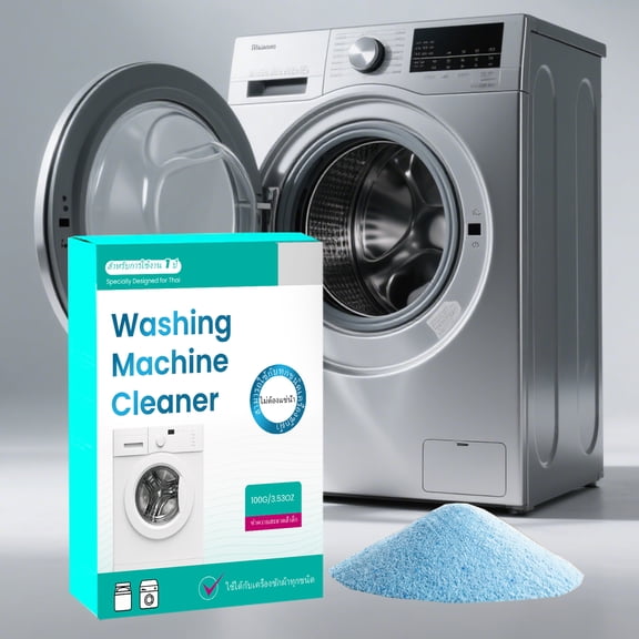 Washer Cleaner and Deodorizer, Enzyme Washing Machine Cleaner, Top Load Washing Machine Cleaner, Washing Machine Cleaner Pro, 4.5X3X1 Inch Powder Works for Both High Efficiency