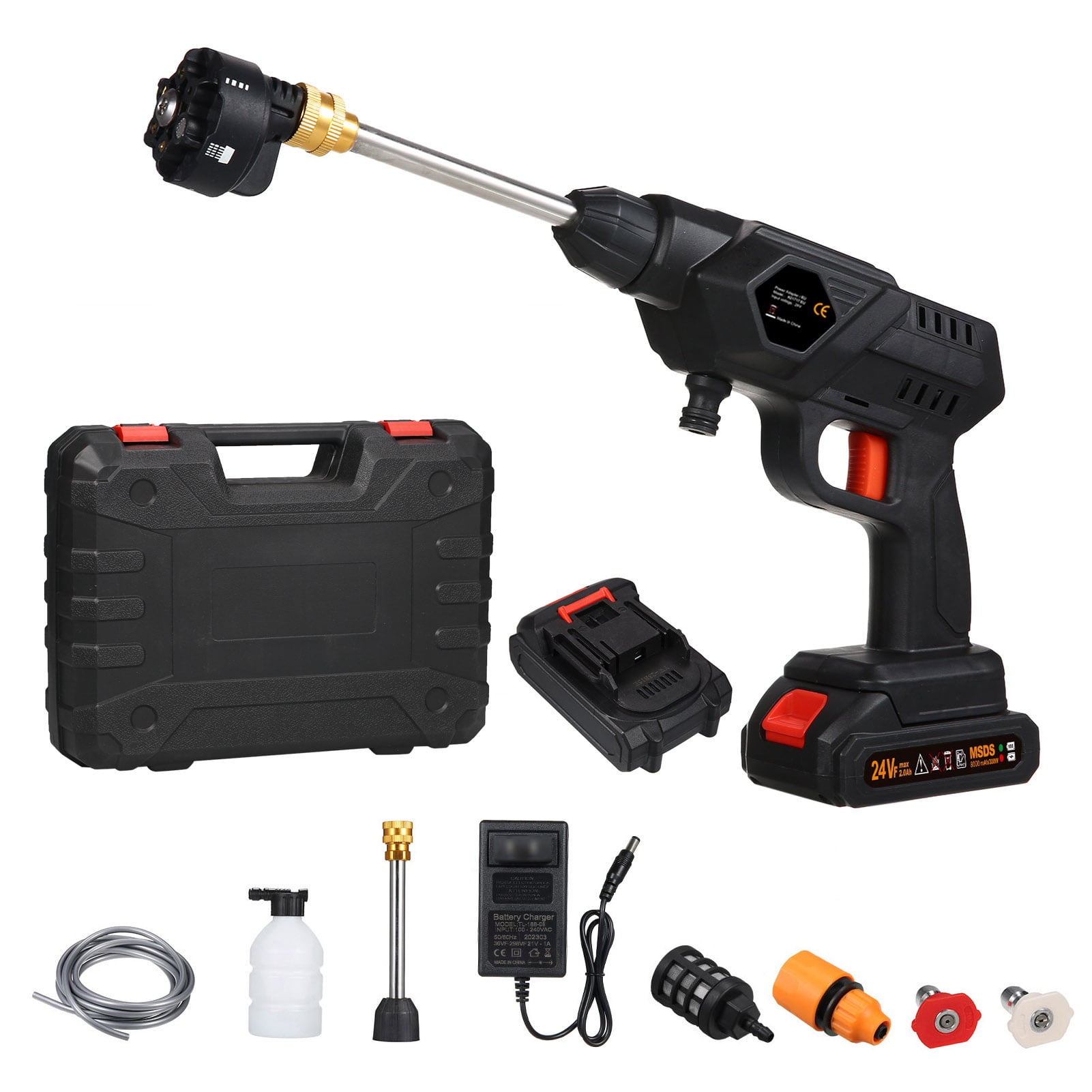 Washer Cordless Power Washer 60Bar 300W High Power Washer