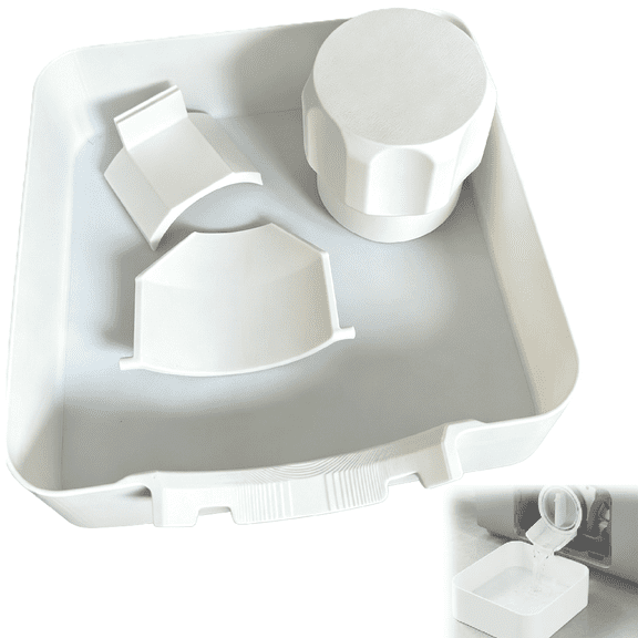 Washer Drain Pan, Washing Machine Drainage Tray, Universal Front-Load Washing Machine Drain Pan, Easy Installation for Basements, Apartments, Mobile Homes, Garages, and Rentals(RL)