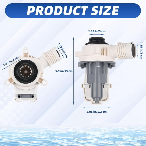 Washer Drain Pump Compatible with ////Roper
