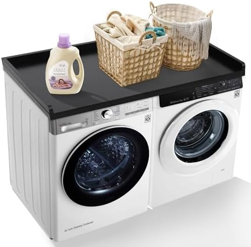 Over Washer Dryer Countertop, 100 Percent Solid Wood Washer and Dryer ...