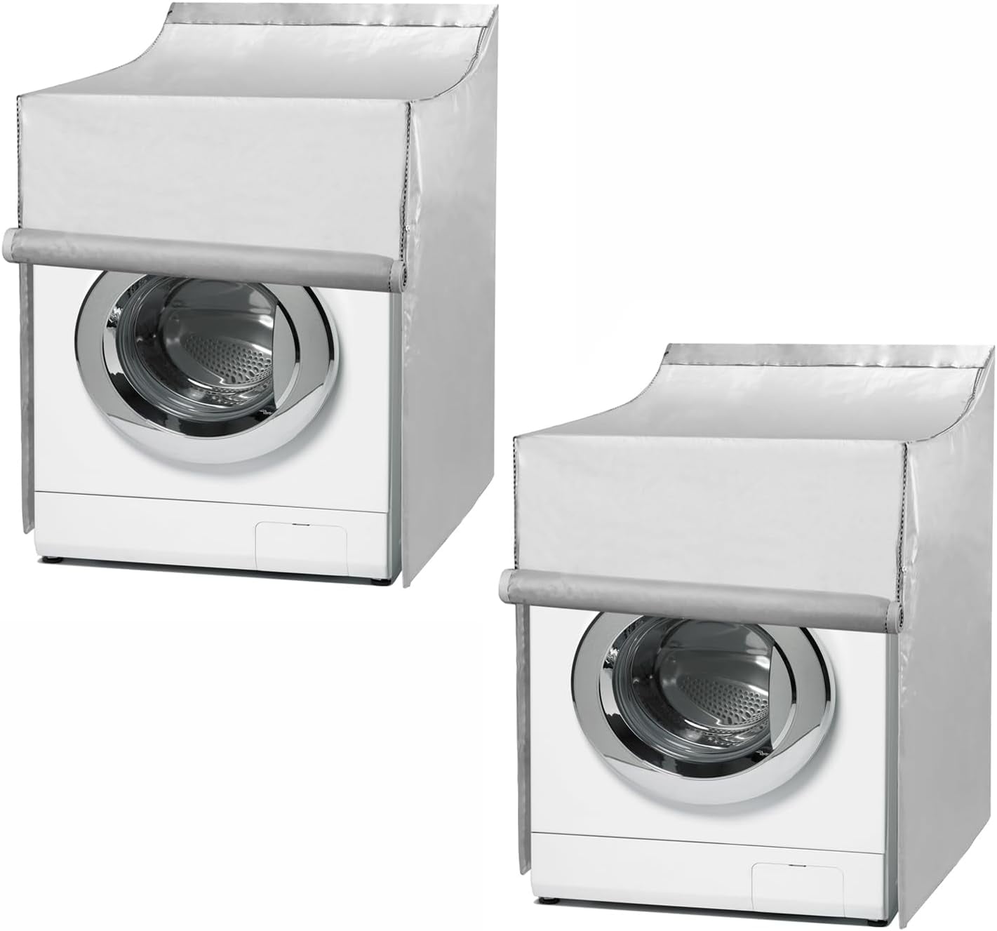 Washer and Dryer Covers, 2 Pack Heavy Duty Waterproof Washing Machine Cover for Most Top Load or Front Load Machine, Dustproof, All Weather Protection, 29" W x 28" D x 43" H
