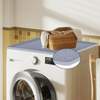 Washer and Dryer Covers for The Top, 23.6“ x 19.7" Washing Machine Top Protector, Protective Silicone Mat for Dryer Top, Washable Mat for Top of Washer or Dryer for Home Laundry Room, Grey