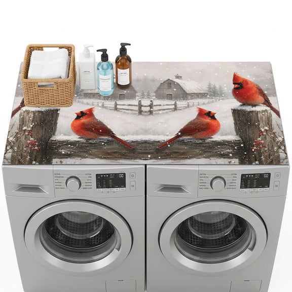 Protector 2073 Washer and Dryer Covers for the Top, Christmas Decorative Washing ...