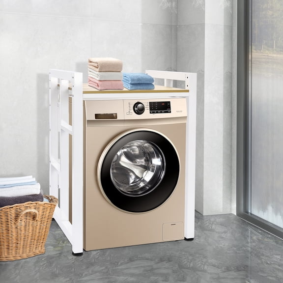 Washer&Dryer Rack, Washer and Dryer Storage Shelf, Organizer Rack for Bathroom Washer and Dryer Storage Shelf
