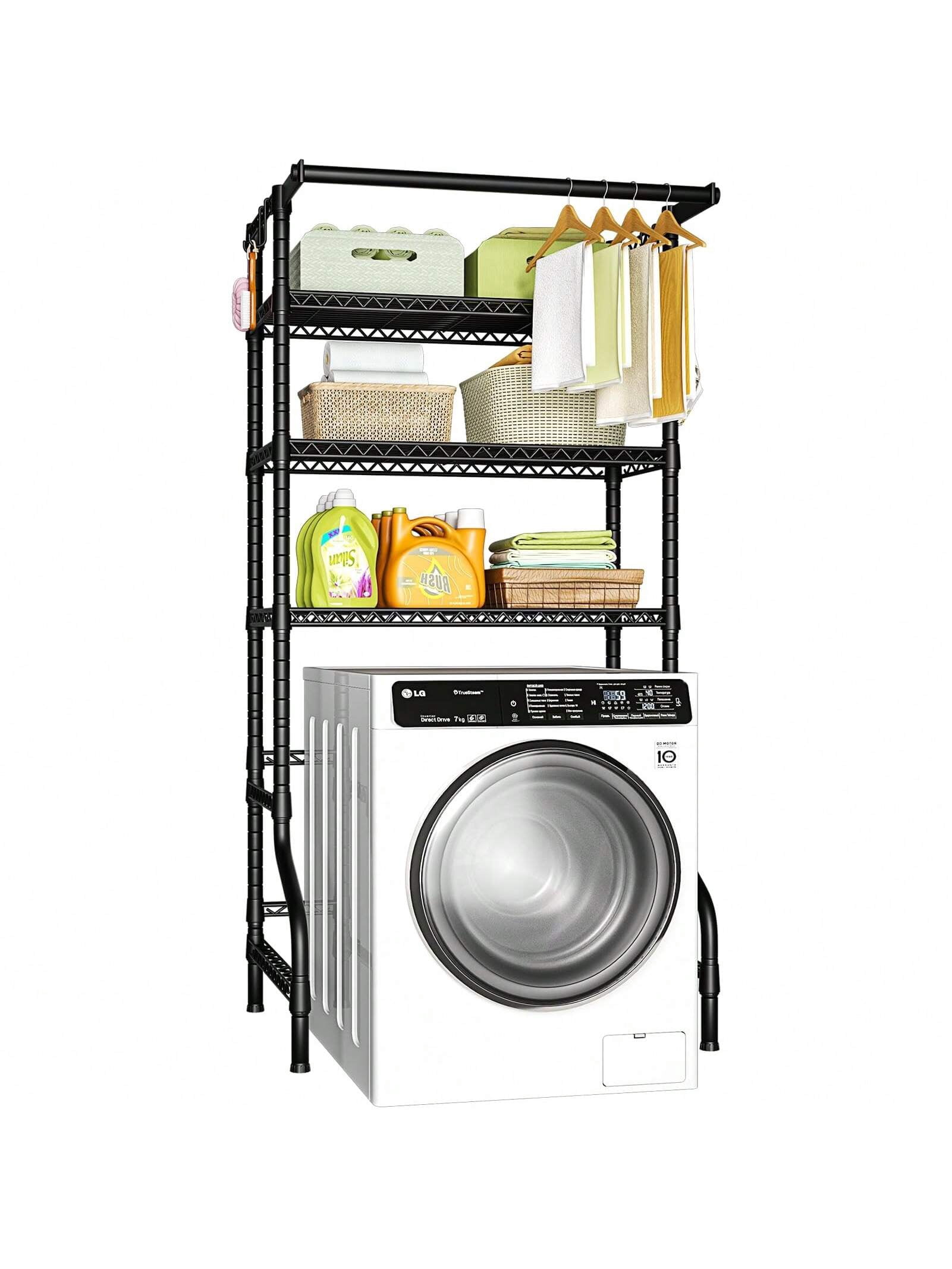 Washer And Dryer Storage Shelf, Heavy Duty, Adjustable Height, Sturdy - View #5