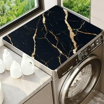 Washer Dryer Top Cover Mat, Non-Slip Laundry Room Decor, Laundry Room Kitchen Appliance Decor Protector Size 23.6x19.7in