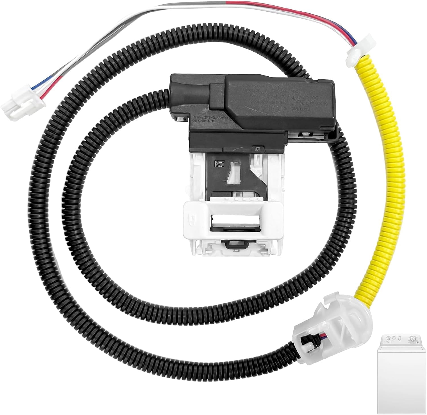 Washer Lid Lock Replacement For Maytag MVWC465HW0 MVWC465HW1 MVWC465HW2 MVWC555DW1 MVWC565FW0 MVWC565FW1 MVWC565FW2 MVWX655DW1 MVWX655DW2 MVWX700AG0 Washing Machine