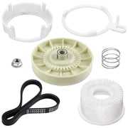 Washer Pulley Clutch Kit W10721967 W10006384 Drive Belt Replacement Kit Compatible with Whirlpool Kenmore Maytag Washing Machine