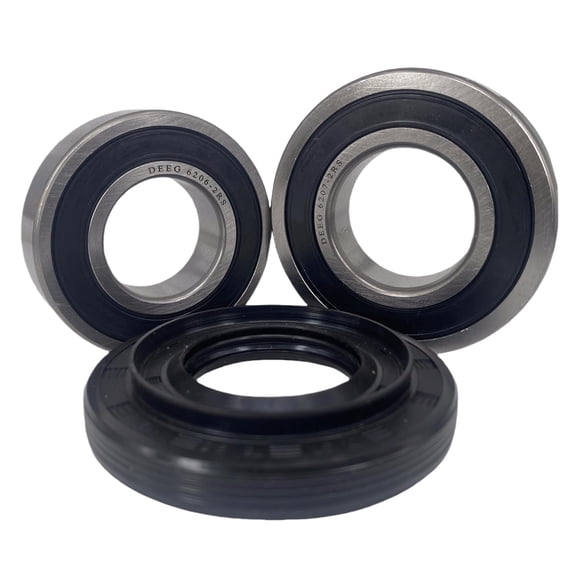 Washer Seal Bearing Bearings Kit Replacement for Samsung DC62-00156A DC97-17004A DC97-17004B DC97-17004E DC97-17040B DC97-19636A WF393 WF395 WF24H WF405 WF42H Washer Tub Drum Shaft Assembly
