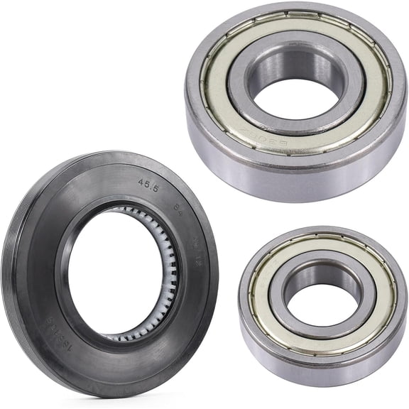 Washer Seal Bearing Bearings Kit Replacement for Samsung DC62-00156A DC97-17004A DC97-17004B DC97-17004E DC97-17040B DC97-19636A WF393 WF395 WF24H WF405 WF42H Washer Tub Drum Shaft Assembly