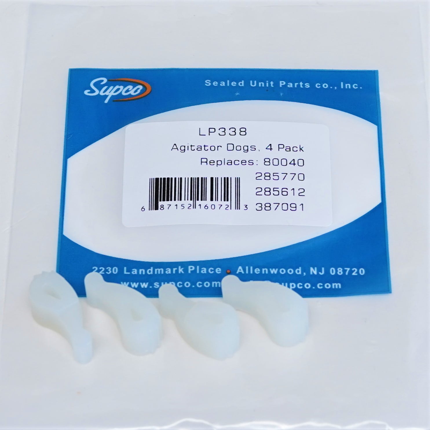 Universal Parts Accessories Washer Agitator Dogs 80040 for Whirlpool