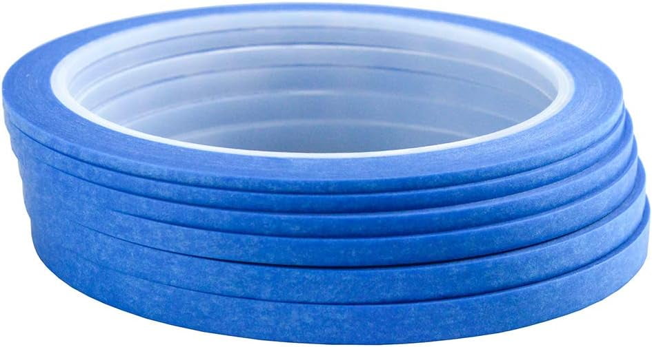 Washi Masking Tape for DIY Nail Arts Drawing Pattern Making (Blue)