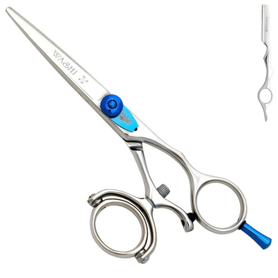 Washi Scissor Professional Silver Crown Double Swivel In Size 5.5