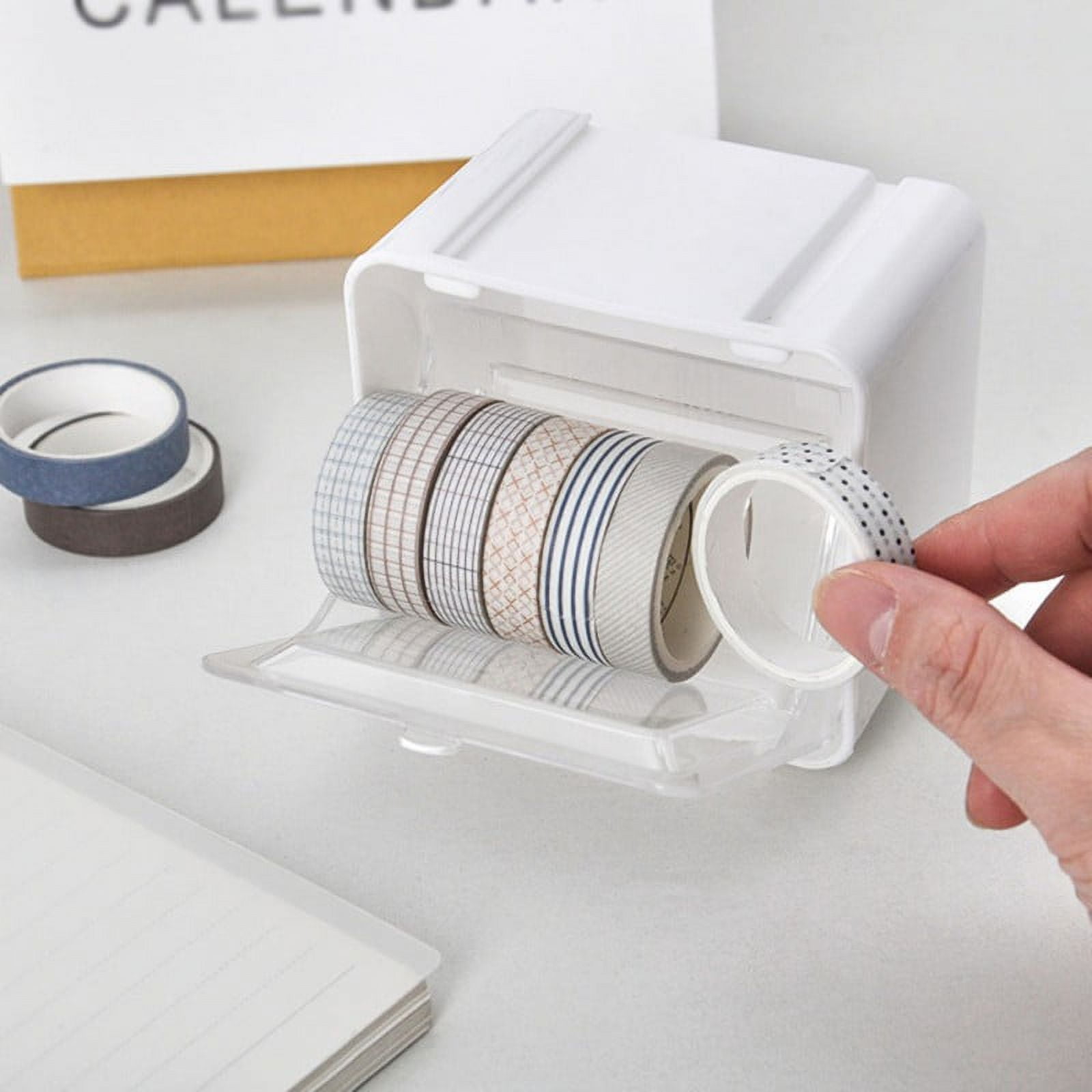 Washi Tape Organizer, Mini Plastic Washi Tape Storage Box, Washi Tape  Container, Roll Tape Holder