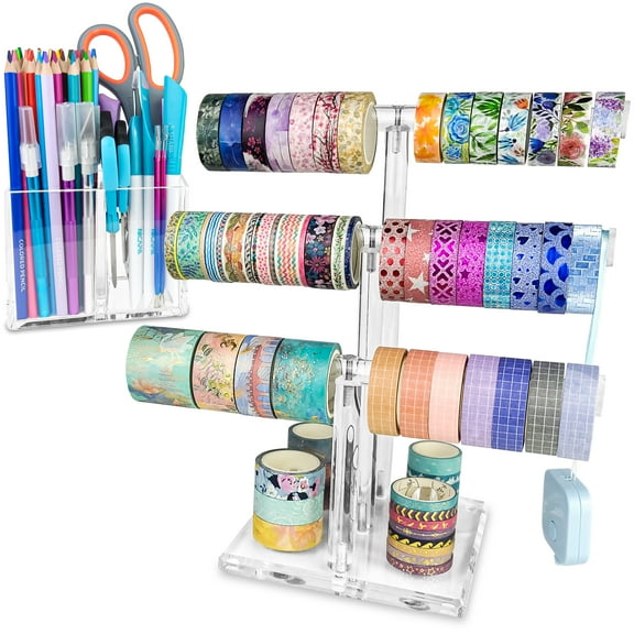 JKB Concepts Washi Tape Organizer and Scrapbooking Supply Holder