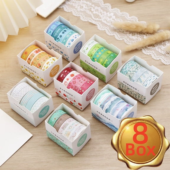 Washi Tape Set, 10mm Decorative Craft Tape for Scrapbooking, 40 Pcs