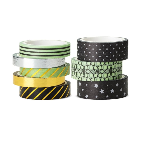 Washi Tape Set, 21 Rolls, Assorted Sizes, Floral Washi Tape for Journaling, Halloween Supplies