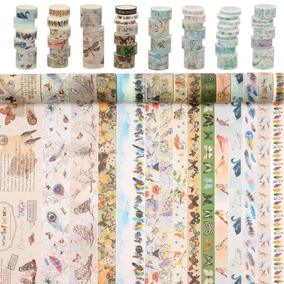 Washi Tape Set,44 Roll 288.64 ft Decorative for Journal Planner Scrapbook