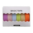 thumbnail image 1 of Washi Tape Set 6 Solid Colors for Journaling, Scrapbooking, Planners, DIY Crafts and Labeling, 1 of 2