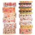 thumbnail image 1 of Washi Tape Set Fall Autumn Leaves for Diaries, Thanksgiving Gift Wrapping 18 Rolls, 1 of 5