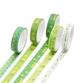 thumbnail image 1 of Washi Tape, Simple Pattern Style Washi Tape Set, Craft Supplies for Scrapbooking & DIY Decorative Projects, 5 Rolls, 1 of 6