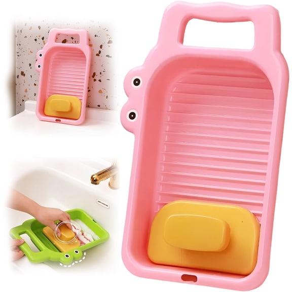 Washing Board Saving Portable WithforTraining Laundry Household, Alligator Shape Laundry Board, Portable Clothes Washing Board, Laundry Training Tool
