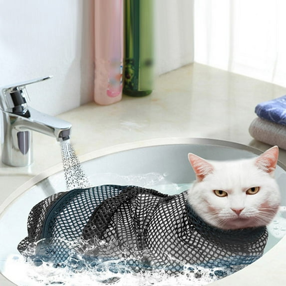 Washing Cat Bag, Bathing Bag for Cats Cat Restraint Bag Adjustable Cat Bath Bag for Pet Tool