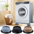 thumbnail image 1 of Washing Machine Anti Vibration Pads, Non Slip Shock Absorbing Feet Risers for Washer Dryer Refrigerator, Noise Reduction Floor Protection Set of 4, 1 of 4