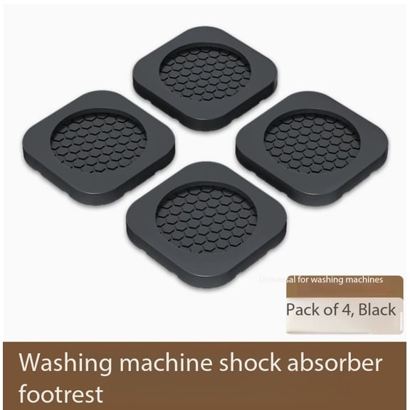 Washing Machine Base Shock-absorbing Foot Pads 4-piece Set Silent Anti-slip Pad Universal Heightening Foot Pad Fixed Anti-running Pad