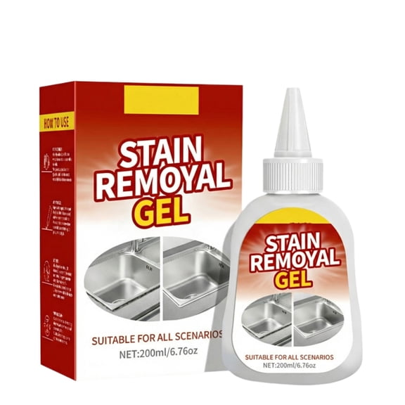 Washing Machine Cleaner, 200ml Stain Removal Gel, Deep Cleans, Deodorizes & Prevents Mold Growth for Front & Top Loaders