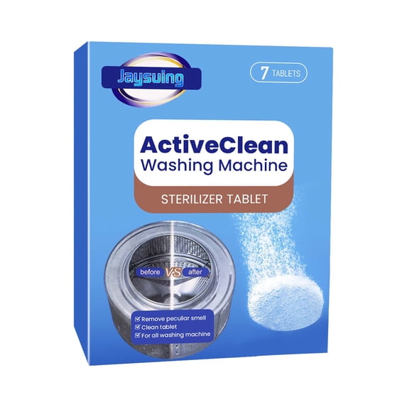 Washing Machine Cleaner, 7 Pack Deep Cleaning Tablets for Washer, Eco-Friendly Deodorizer, Clean Inside Drum and Laundry Tub