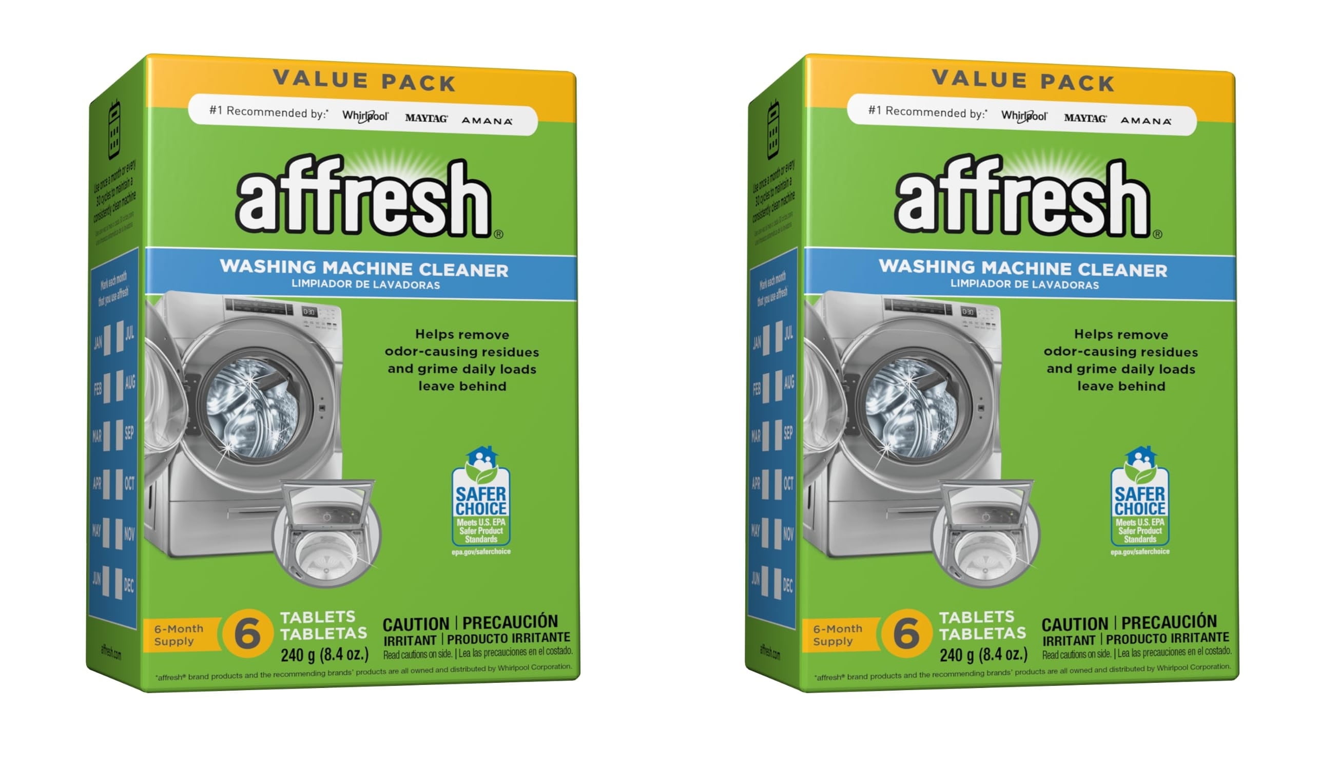 Washing Machine Cleaner, Cleans Front Load and Top Load Washers