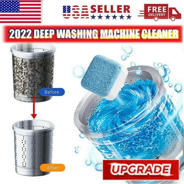 Washing Machine Cleaner Descaler 10 Tablets for Front and Top Load or HE Washers, Duty Deep