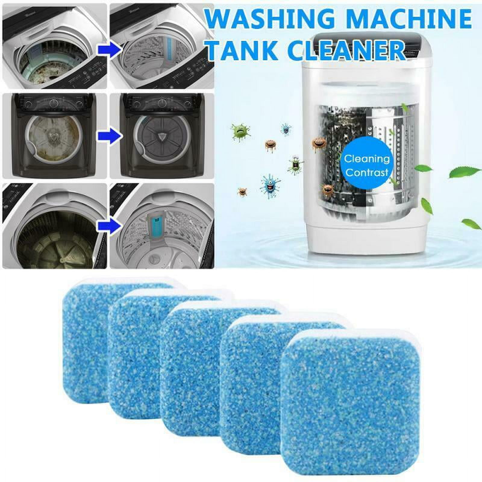  Ridars Washing Machine Cleaner Tablets - Deep Cleaning Washer  Cleaner Tablets For HE Top Load Washer And Front Loader, Clean Laundry Tub  And Inside Drum Seal (12 Tablets) : Health & Household