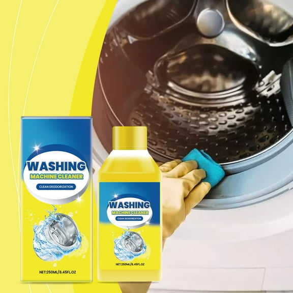 Washing Machine Cleaner Foam, Deep Clean Tub and Drum Deodorizer – Removes Mold, Mildew and Residue, Mild Formula Safe for All Machines, One Bottle for Multiple Monthly Maintenance Cycles