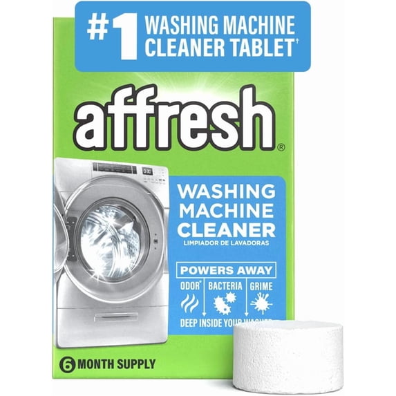 Washing Machine Cleaner, Helps Power Away Odor Causing Bacteria & Grime Deep Inside Pump, Valve & Hoses, 6 Time Release Tablets, 6 Month Supply