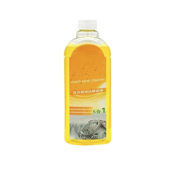 500Ml Washing Machine Cleaning Liquid With Lemon Scent For Drum And Pulsator Washer Tank Maintenance And Descaling