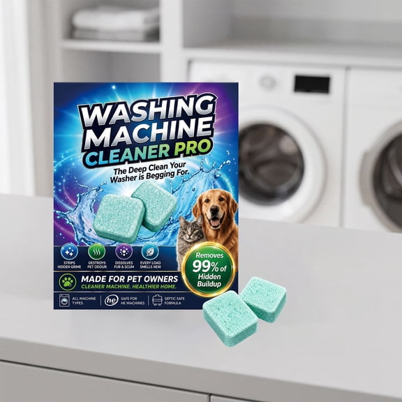Washing Machine Cleaner Pro Deep Cleaning Tablet, Washing Machine Cleaning Tablets Deodorizer Drum, Washer Machines Cleaner Tablets for Laundry Tub Care